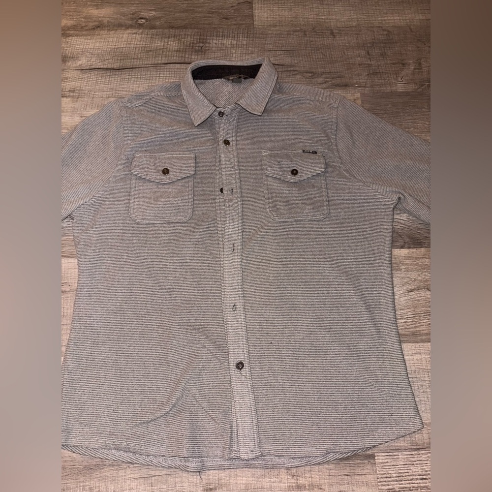 Eddie Bauer Men’s Chutes Microfleece Shirt casual warm button down